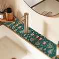 thumbnail image 2 of Yayeee Faucet Mat for Kitchen Sink 14.7" Diatomite Long Splash Guard Pad, Green Christmas Gingerbread, 2 of 7
