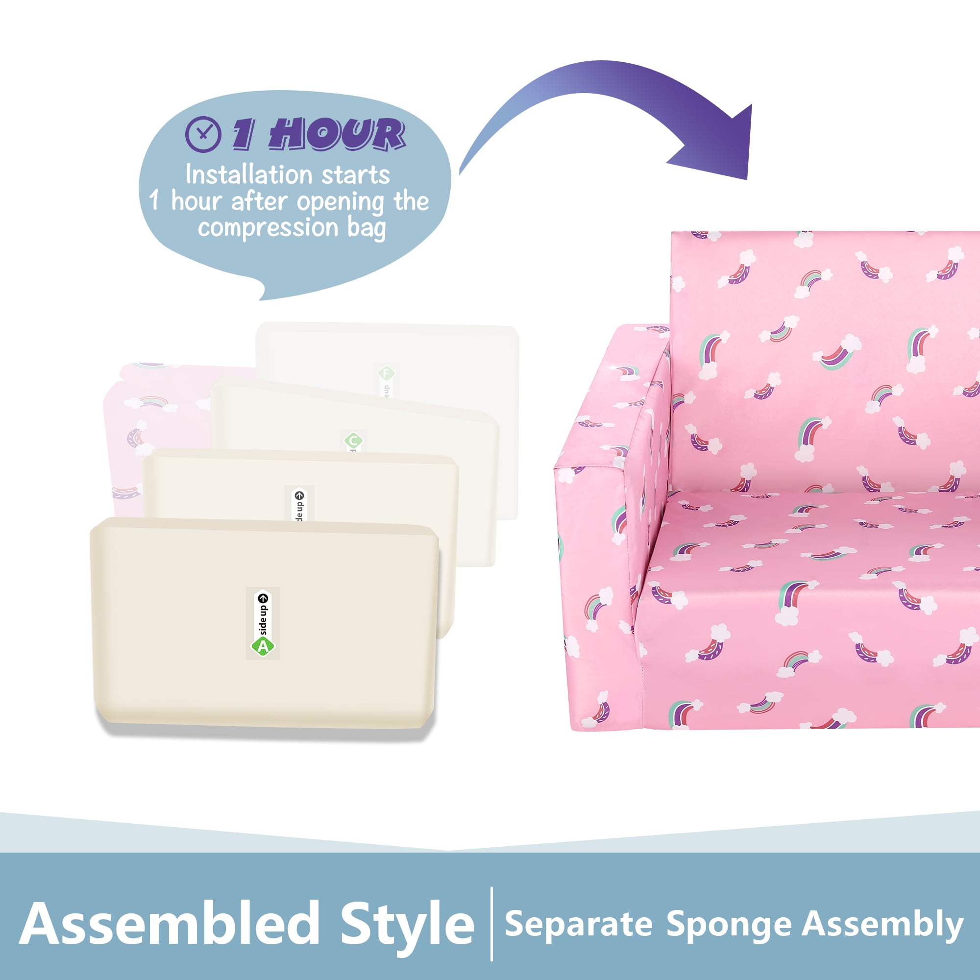 Kids Sofas Children s Sofa Bed Baby s Upholstered Couch Sleepover