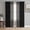 Black Beige, variant on Sheer Curtains 45 Inches Long, Burnt Orange Beige Striped Light Filtering Window Curtains for Living Room, Modern Farmhouse Retro Lines Rod Pocket Voile Sheer Curtain Drapes, 52"W x 45"L, 2 Panels