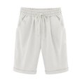 thumbnail image 1 of OUSITAID Womens Summer Shorts Solid Five Points Plus Size Pants on Clearance, 1 of 5