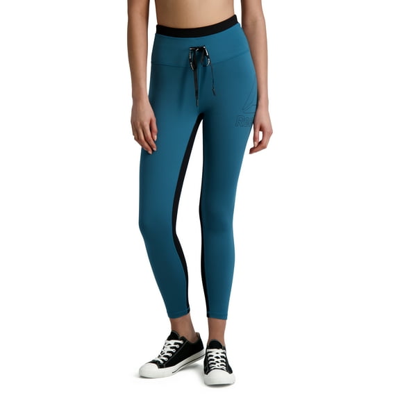 Reebok Women's Dynamic Highrise 7/8th Legging with Branded Drawcord