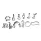 thumbnail image 1 of Molde para Galletas de 12 Piezas Billuyoard Arcilla para Hornear de Acero Inoxidable Molde en Forma de Galleta, 1 of 6