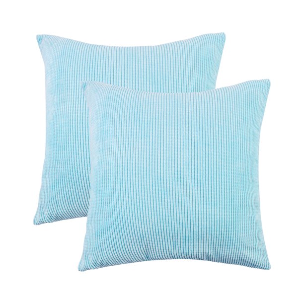 Unique Bargains 2pcs Decorative Cushion Covers Corn Stripe Decoration