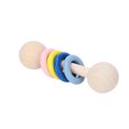 thumbnail image 2 of Sonajero de madera con anillos de colores para bebés, juguete educativo para aprender a agarrar y percibir el color. Cuatro anillos., 2 of 14