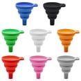 thumbnail image 7 of Kitchen Funnel Set 4 Pack, Kitchen Gadgets Accessories Foldable Silicone Collapsible Funnels for Filling Water Bottle Liquid Transfer Food Grade, 7 of 7