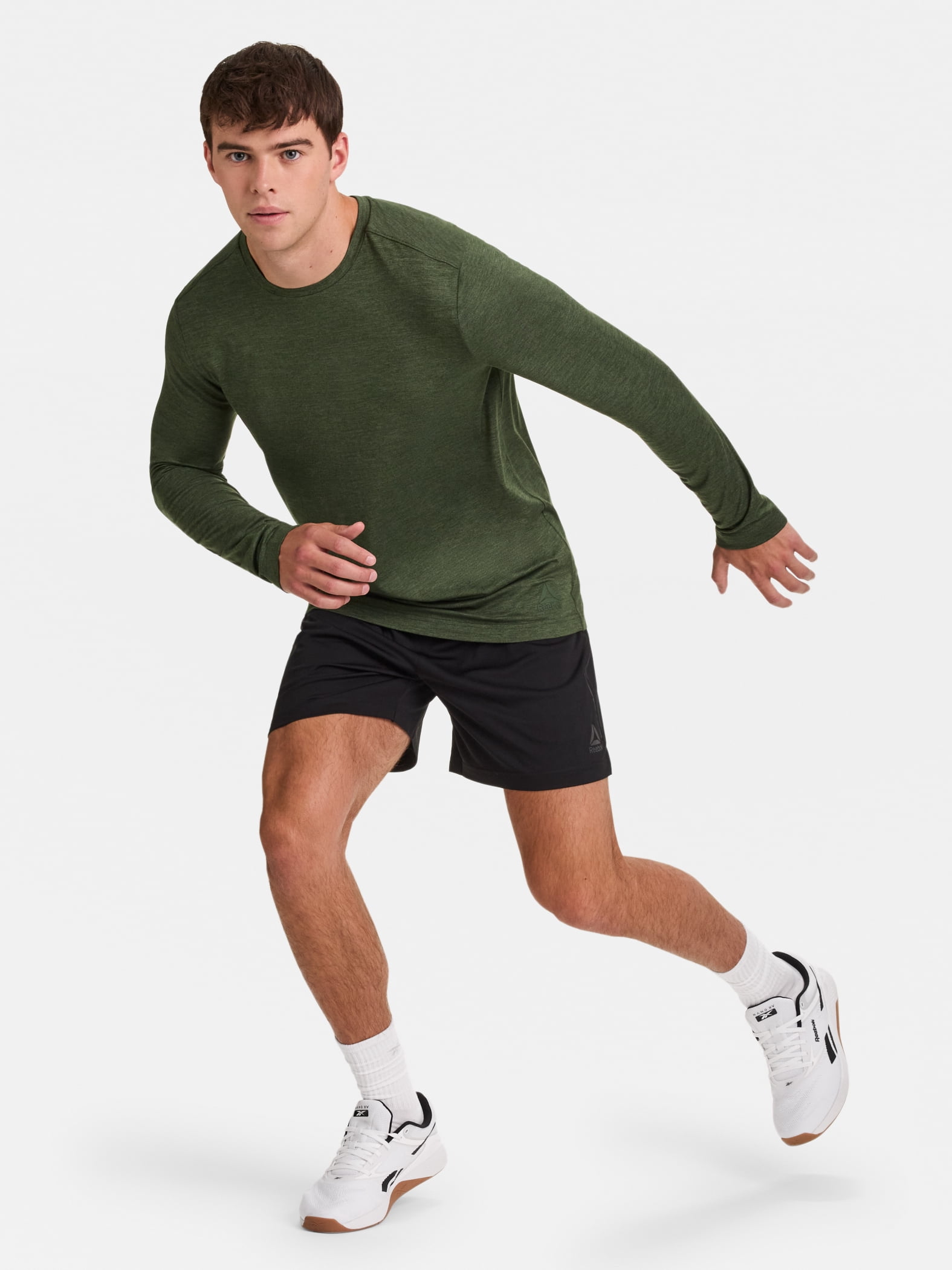 Reebok Men's and Big Men's Legacy Core Long Sleeve T-Shirt, Sizes XS-5XL