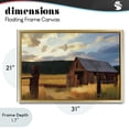 thumbnail image 4 of Stupell Industries Farmhouse Harvest Time Autumn Barn Gold Floating Frame Canvas Art, 31 x 21, by Renel Peters, 4 of 8