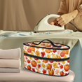 thumbnail image 2 of HELLHERO Portable Steamer Travel Organizer Pumpkin and Maple Leaf Pattern Travel Steam Iron Case Zipper Handle, Bag Only, 2 of 6