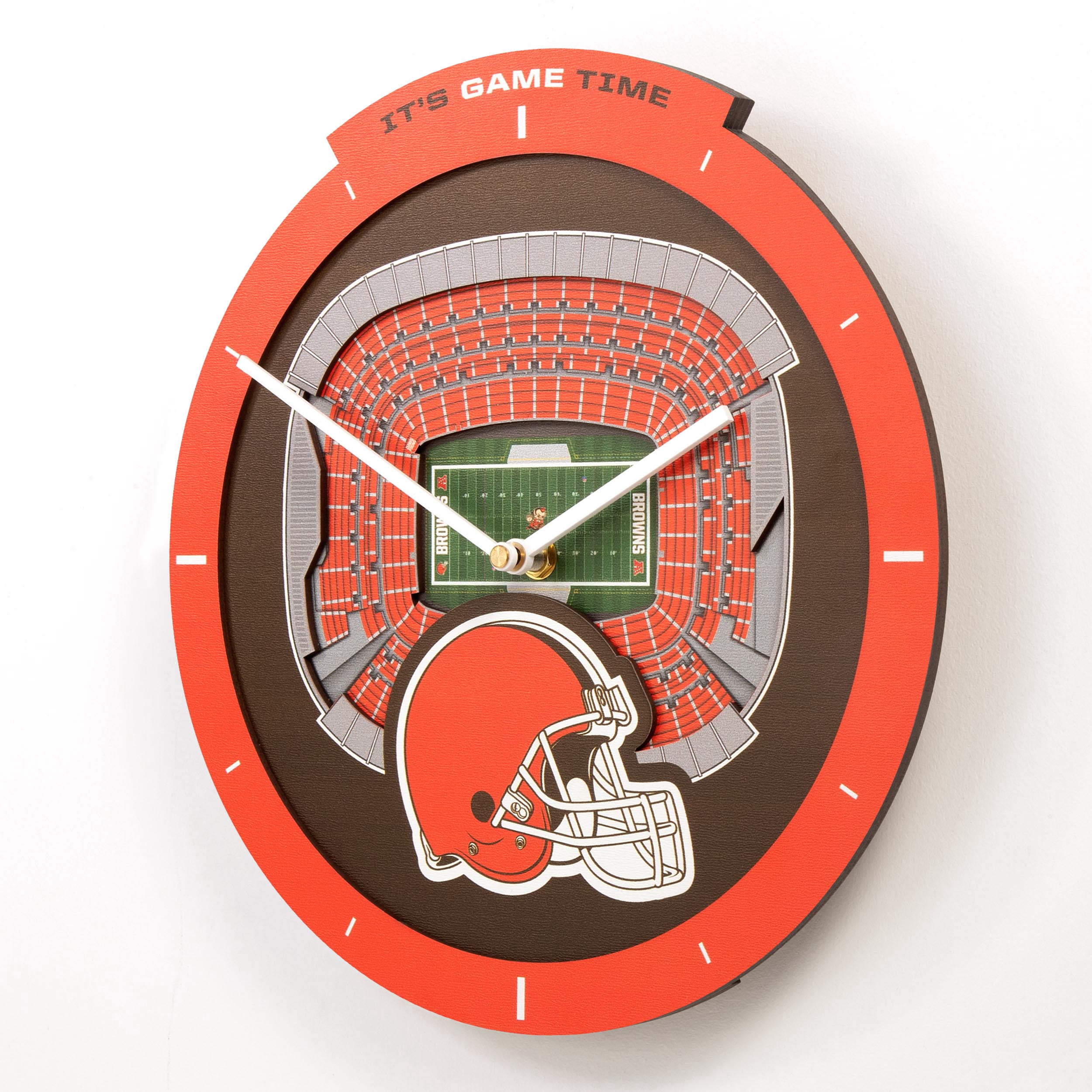 YouTheFan NFL Cleveland Browns Stadiumview 3D Wall Clock