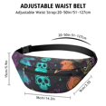 thumbnail image 3 of Fanny Pack Neon Halloween Pattern Waist Pack Bag,Running Cross Bag,Waterproof Large Fanny Packs for Women Men for Travel Running Hiking Cycling, 3 of 6