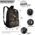 thumbnail image 4 of Yuyamidu Hunting Camo Backpack Set with Lunch Box, Water Bottle Pouch, Pencil Case & Keychain, 17 Inch Lightweight Sturdy School Bookbag Set for Kids 8-12, 3rd-6th Grade, Back to School Supplies, 4 of 7