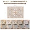 thumbnail image 2 of Area Rug zesthome, resistente a las manchas, lavable, 9 x 12 pies, naranja, 2 of 9