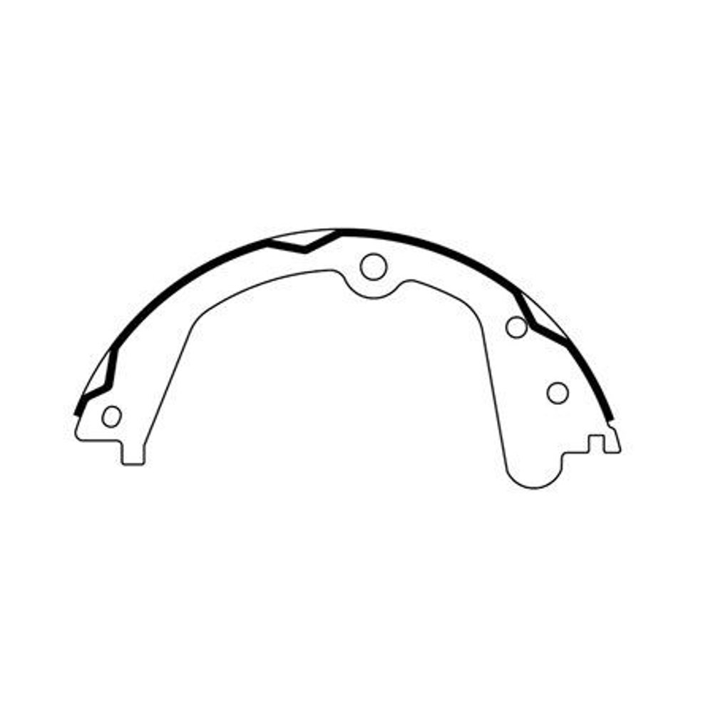 OE Replacement for 20172018 Nissan Titan Rear Parking Brake Shoe (PRO