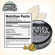 Smokey Mountain Herbal Long Cut – Classic – 5 Can Box - Tobacco-Free and Nicotine-Free Snuff