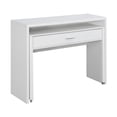 thumbnail image 3 of Convenience Concepts Newport JB Console/Sliding Desk with Drawer and Riser, White, 3 of 8