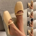 thumbnail image 2 of PUMISAS Summer Flat Slippers For Women Breathable Slippers Solid Color Comfortable Slippers Outside Hollow Casual Shoes, 2 of 4