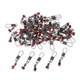 thumbnail image 1 of 50 piezas de eslabones giratorios para barril de pesca con conectores de enclavamiento S, 1 of 9