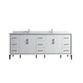 thumbnail image 2 of VSD 84in Double Sink Freestanding Bath Vanity in White with White Cultured Marble Top, 2 of 4