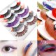 thumbnail image 5 of Farfi 5 par/caja pestañas postizas suaves cómodas de usar imitación de visón densas exageradas belleza pestañas postizas para escenario, 5 of 5