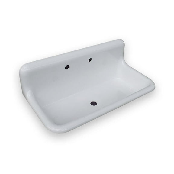 NBI Drainboard Sinks 36" x 18" Single Bowl Reinforced Cast Acryllic Drainboard Sink