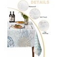 thumbnail image 2 of Coastal Table Cloth, Turquoise Blue Turtle Starfish Coral Jellyfish Waterproof Tablecloth for Square Tables, Reusable Washable Fabric Table Cover for Restaurant Kitchen Dining Tables 54"x54", 2 of 6