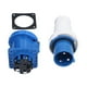 thumbnail image 3 of Juego de enchufes y tomas industriales 220-250 V 63 A 2P+E IP67 Conector impermeable Toma oculta 3 pines Trifásico, 3 of 14