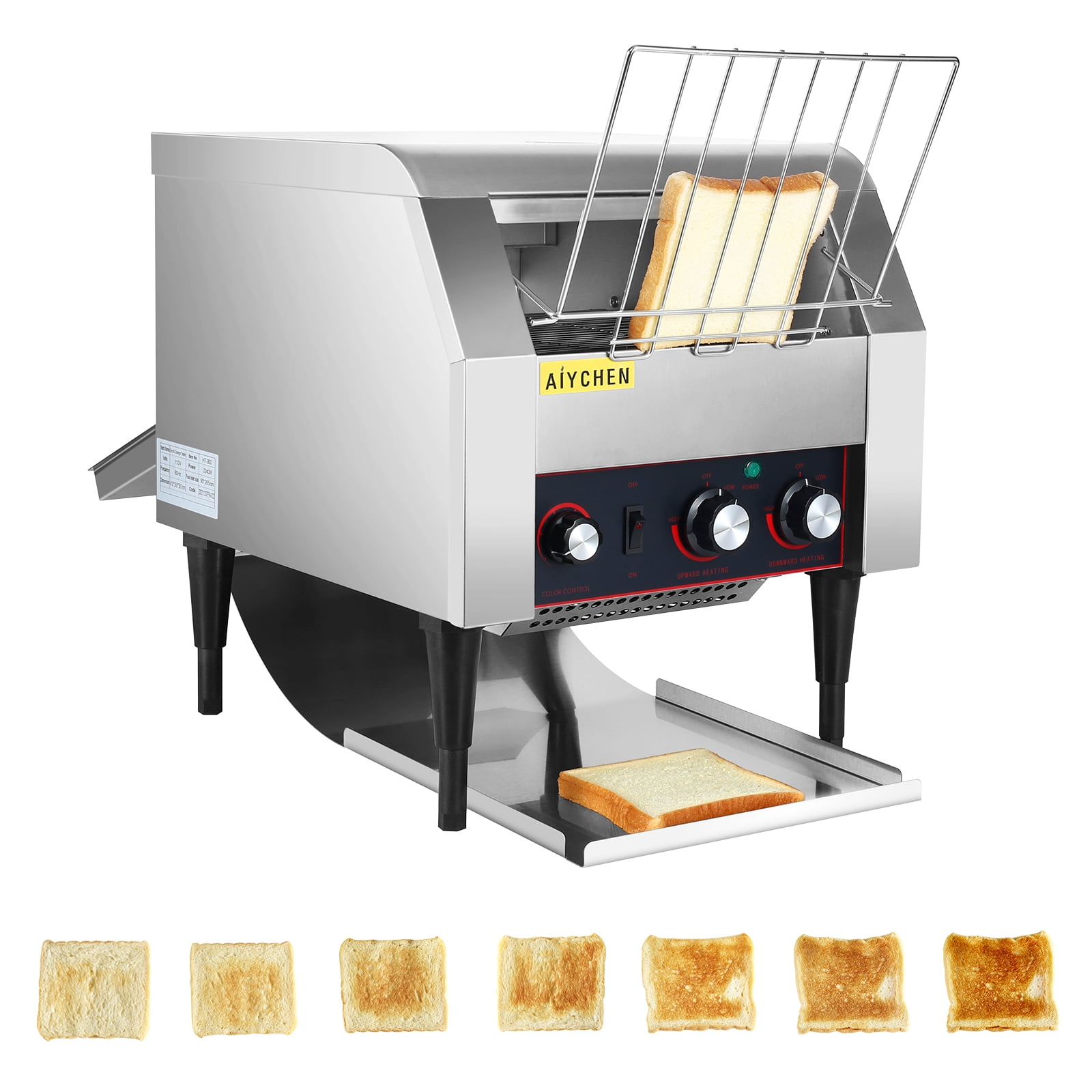 AiYCHEN Commercial Conveyor Toaster for Restaurant Cafés Hotels and