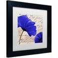 thumbnail image 2 of Trademark Fine Art "Coquelicots Bleues II" Canvas Art by Color Bakery White Matte, Black Frame, 2 of 4