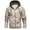 White, variant on Raeneomay Men's Fashion Casual Solid Color Zipper Pockets Long Sleeve Hooded Denim Outwear Coat