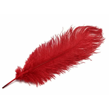 Pink Ostrich Feathers - 10 Pieces - 14-17