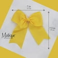 thumbnail image 2 of Motique Accessories Yellow Jumbo Hair Bow Clip with Tails for Child Girls, 2 of 4