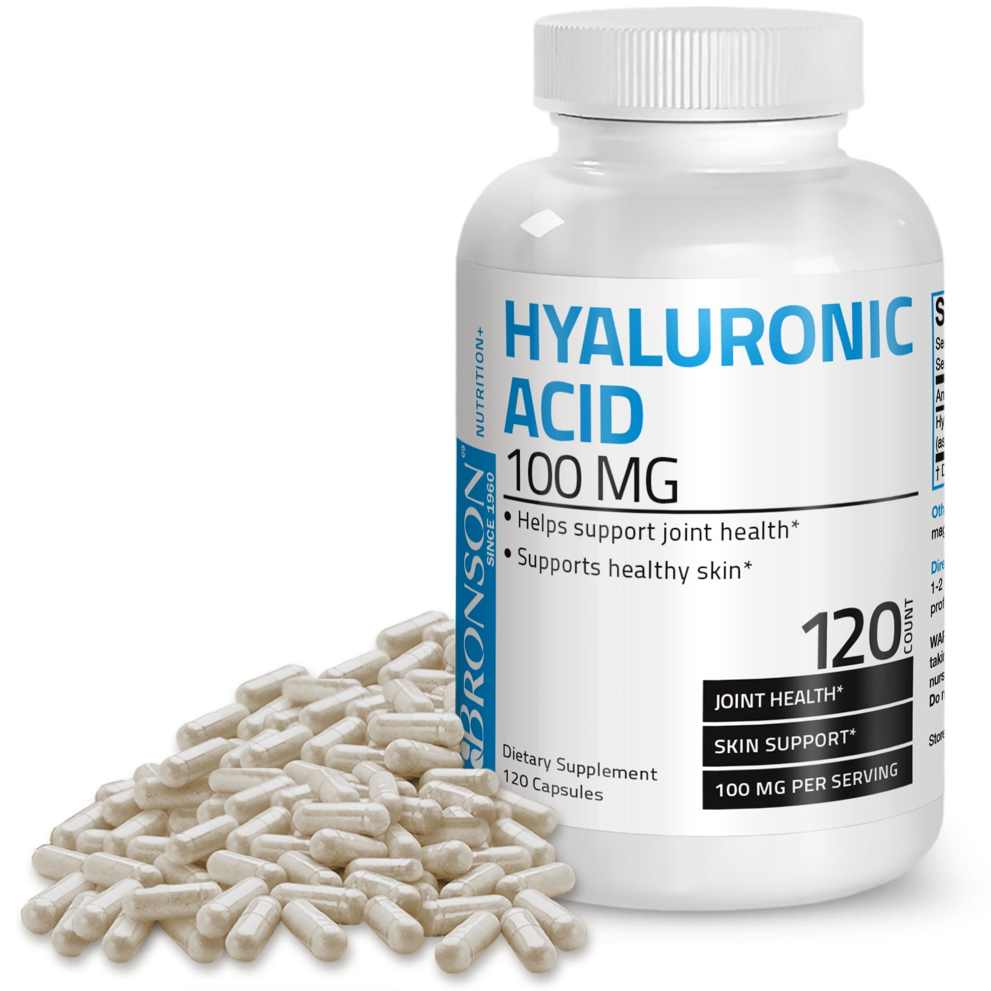 Bronson Hyaluronic Acid Joint Support, 50 mg., 120 Capsules