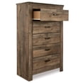 thumbnail image 5 of Signature Design by Ashley Trinell 5 Drawer Wood Chest in Brown, 5 of 14