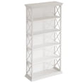 thumbnail image 6 of Finmind 71-inch Tall Bookshelf, 6-Tier Industrial Bookshelves and Bookcases, Freestanding Display Shelves for Living Room, Bedroom, All White (2Packs), 6 of 6