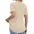 thumbnail image 3 of Fantaslook Women Tops V Neck Short Sleeve Shirts Dressy Casual Summer Tops Fashion Tunic Blouses, 3 of 8