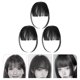 thumbnail image 5 of Xiao Hua Peluca con flequillo con clip de 3 piezas, flequillo falso para mujer, decoración de extensiones de cabello, 5 of 5