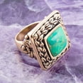 thumbnail image 2 of Aloha Lime Turquoise Ring, 2 of 3
