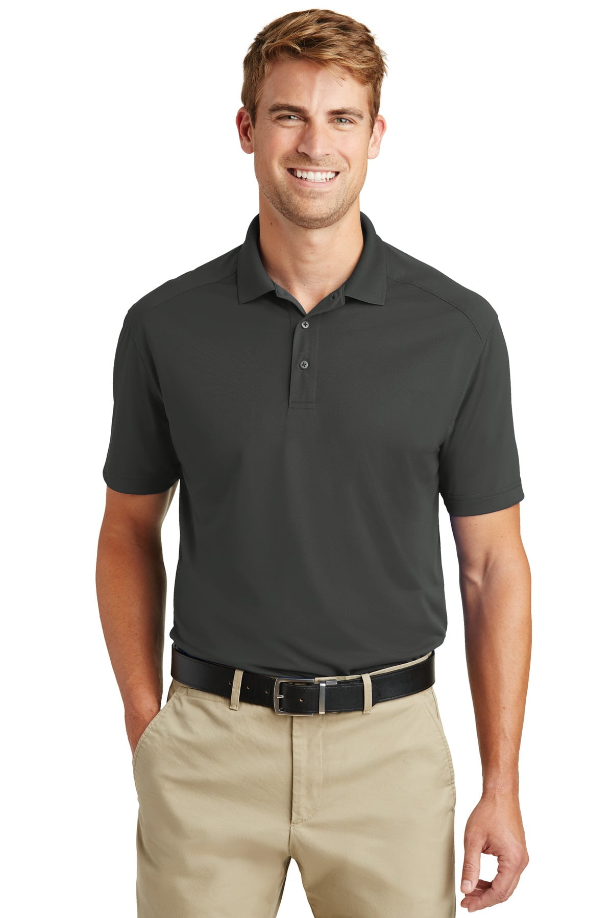 Men's Chicago Cubs Cutter & Buck Gray/White Virtue Eco Pique Micro Stripe  Recycled Big & Tall Polo