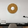 thumbnail image 2 of Woven Wall Hanging Mirror, Straw Weaving Wall Mirror, Round Straw Weaving Hanging Rattan Wall Mirror, HD Imaging Wall Mirror, Perfect Decoration for Bedroom, Living Room, Bathroom, Kitchen, 2 of 7