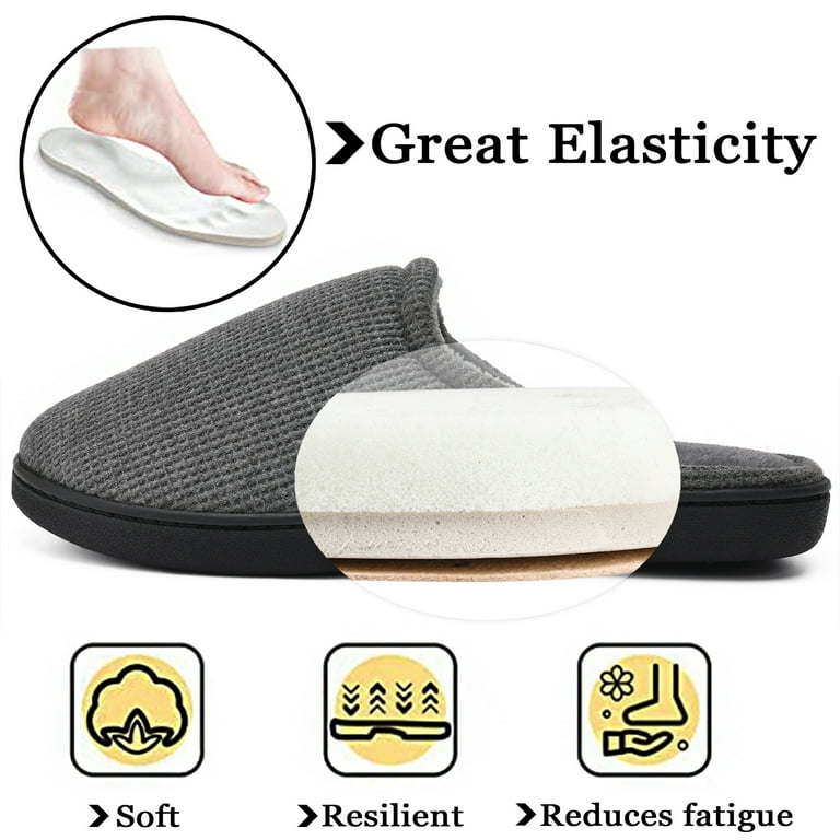 Mens slippers with memory foam insoles sale