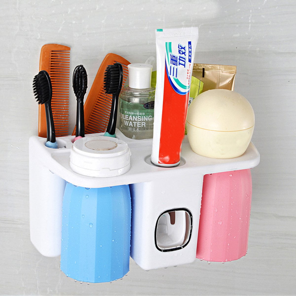4 in1 Hands Free Automatic Toothpaste Dispenser Selfadhesive