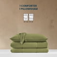 thumbnail image 6 of Sleep Zone Jersey Knit 2 Pieces Comforter Set, Twin/Twin XL Bedding Set for Kids, Children, College Dorm, Breathable and and Fluffy, All Season use (Green, Twin/Twin XL), 6 of 6