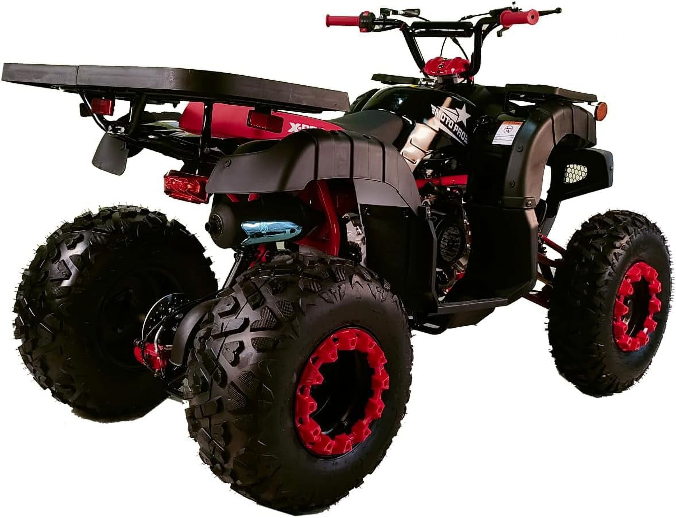 X-Pro 200 ATV Quad Full Size 4 Wheeler Utility Adult ATV, Automatic Transmission Reverse Big Wheel