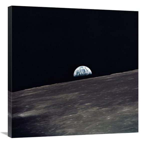 30 x 30 in. Earthrise, Viewed from Apollo 10, 1969 Art Print - NASA