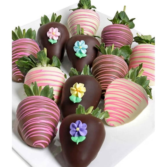 From You Flowers - Flower Power - Belgian Chocolate Covered Strawberries for Birthday, Anniversary, Get Well, Congratulations, Thank You, All Occasions
