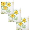 thumbnail image 6 of Coolnut 3 PCS Watercolor Sunflower Background Baby Muslin Washcloths, Face Towel Burp Cloths Ultra Soft Absorbent Cotton Bath Wipes Towels for Newborn Boys Girls, 6 of 6