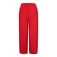 thumbnail image 5 of ¡Liquidación! Pantalones capri para mujer, pantalones casuales de verano, talla grande, cintura alta, algodón, sueltos, largos y rectos, color rojo, talla L, 5 of 5
