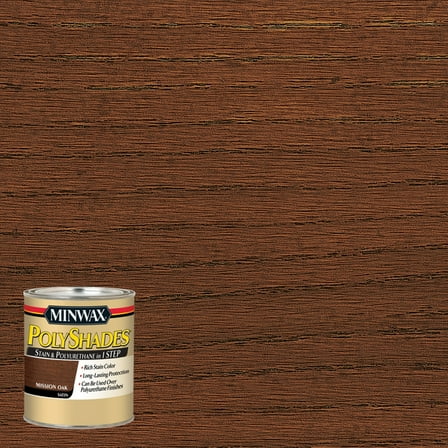 Minwax PolyShades, Satin, Mission Oak, 1/2 Pint