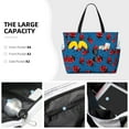 thumbnail image 3 of Pofeuu Colorful Ladybird Print Beach Bag,Waterproof Sandproof Beach Tote Bag, Large Capacity Foldable Beach Bags for Women, 3 of 7