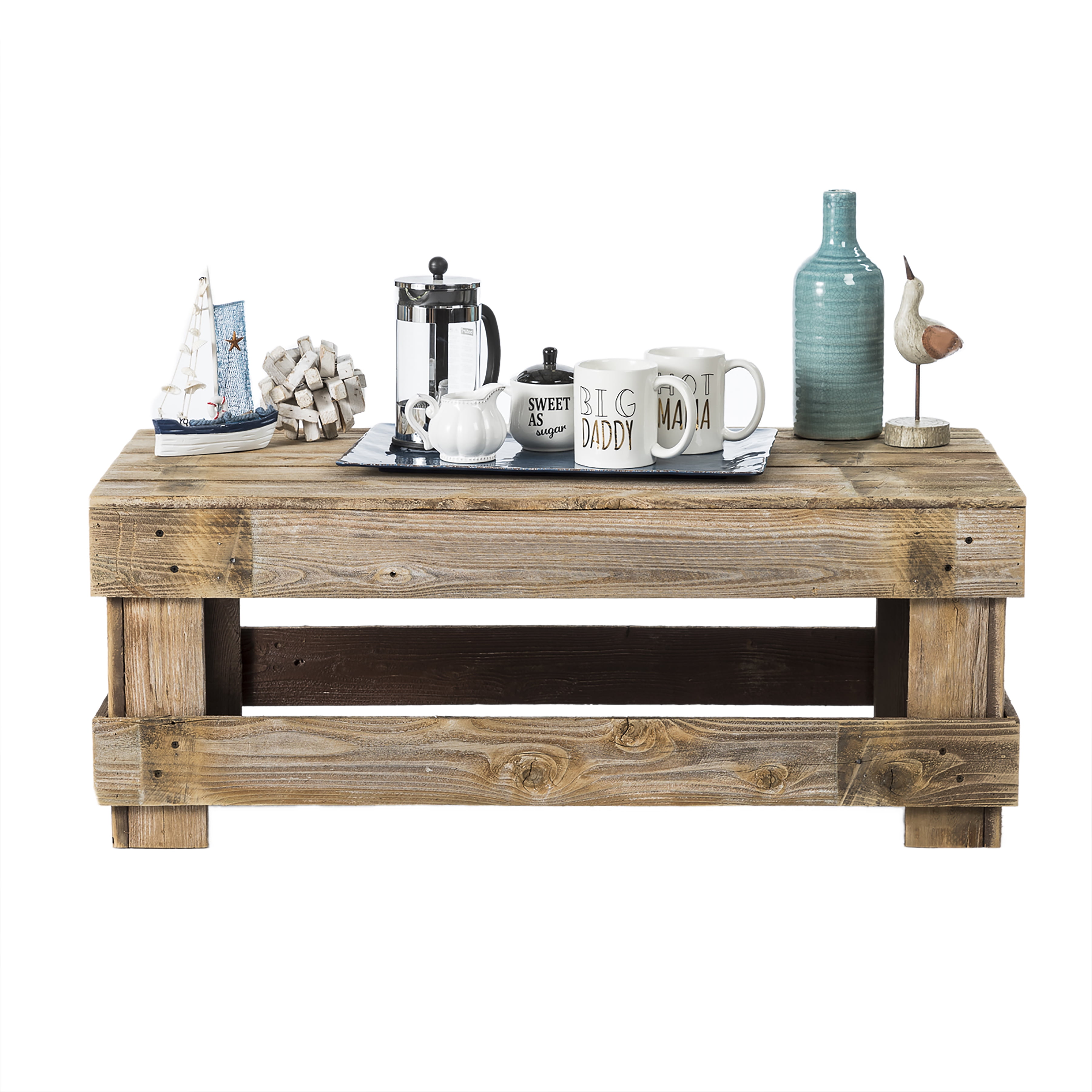 Del Huston Barnwood Coffee Table Walmart Com
